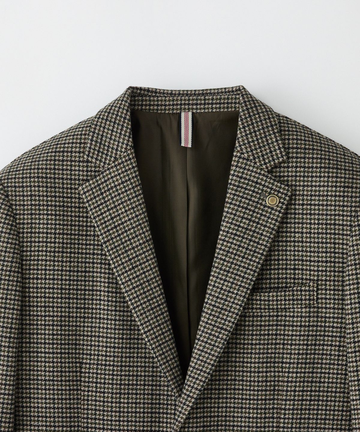 에스티코(STCO) DIEMS Hounds-tooth Wool Jacket_카키 (클래식핏)_DJAVD04CCK