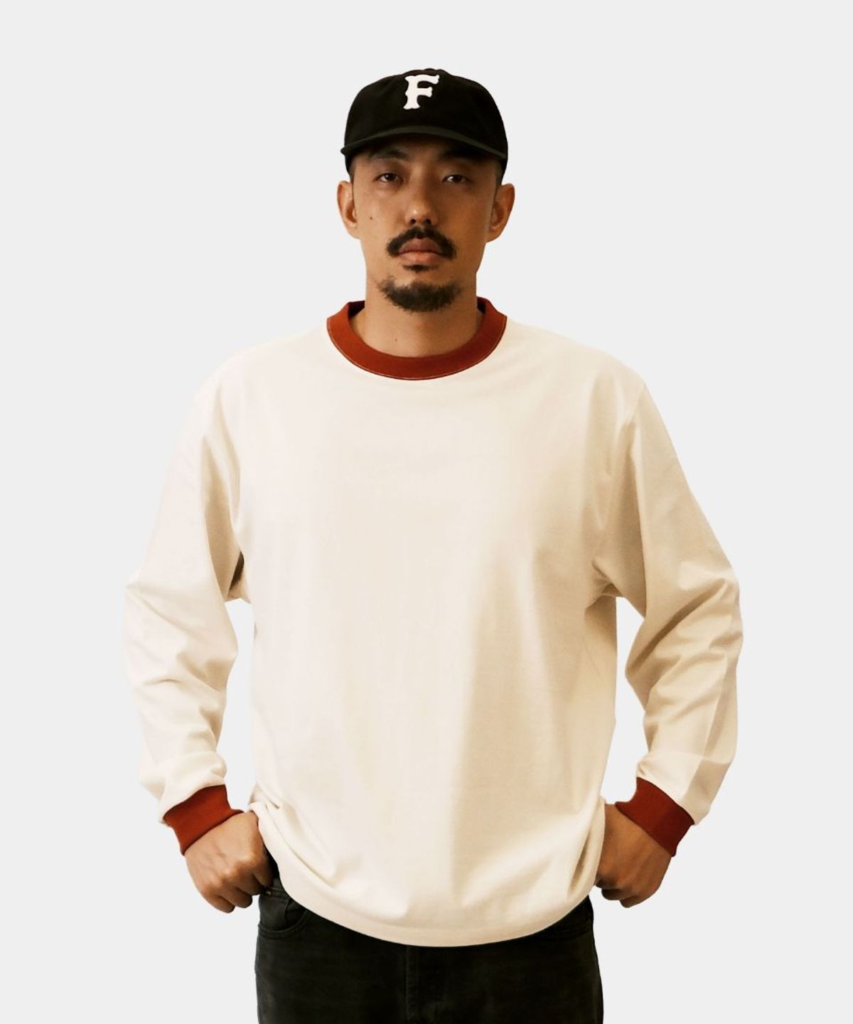 페셰(PESCE) 白(백) Heavy Cotton LS - Red