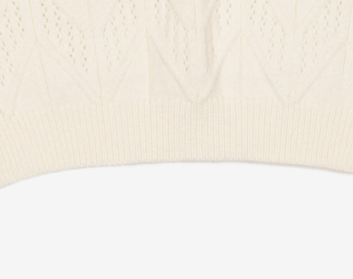 미쏘(MIXXO) 빅카라 조직 변형 루즈핏 스웨터 MIWKAB116T S