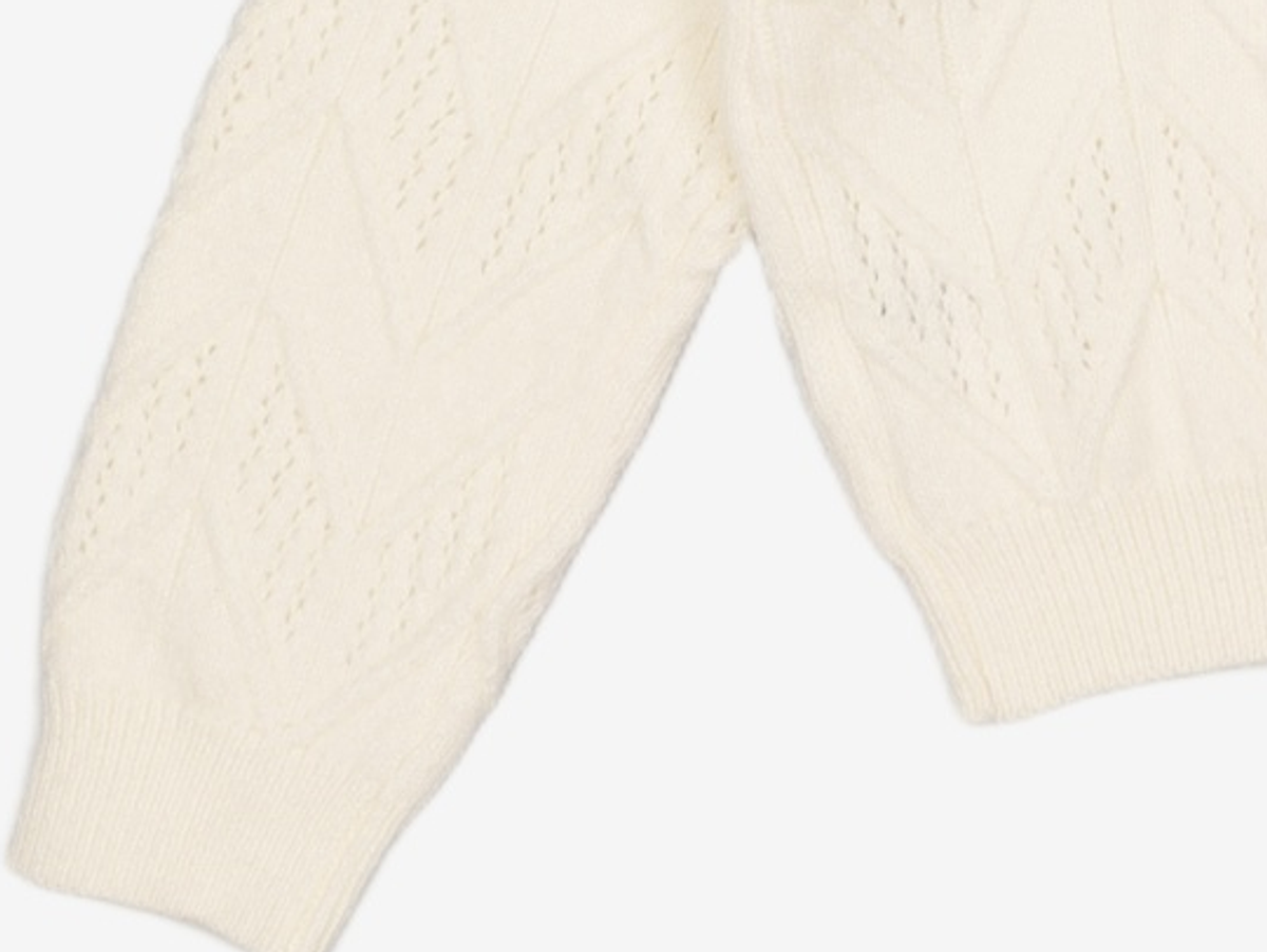 미쏘(MIXXO) 빅카라 조직 변형 루즈핏 스웨터 MIWKAB116T S