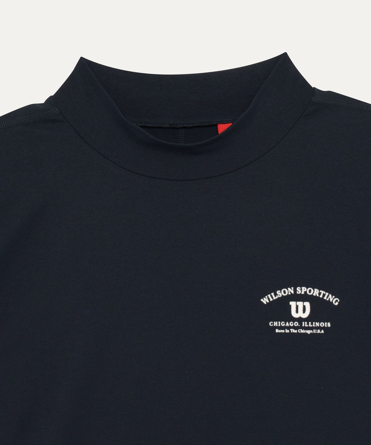 윌슨(WILSON) 퓨어드라이 디럭스 모크넥 긴팔티 (2color)