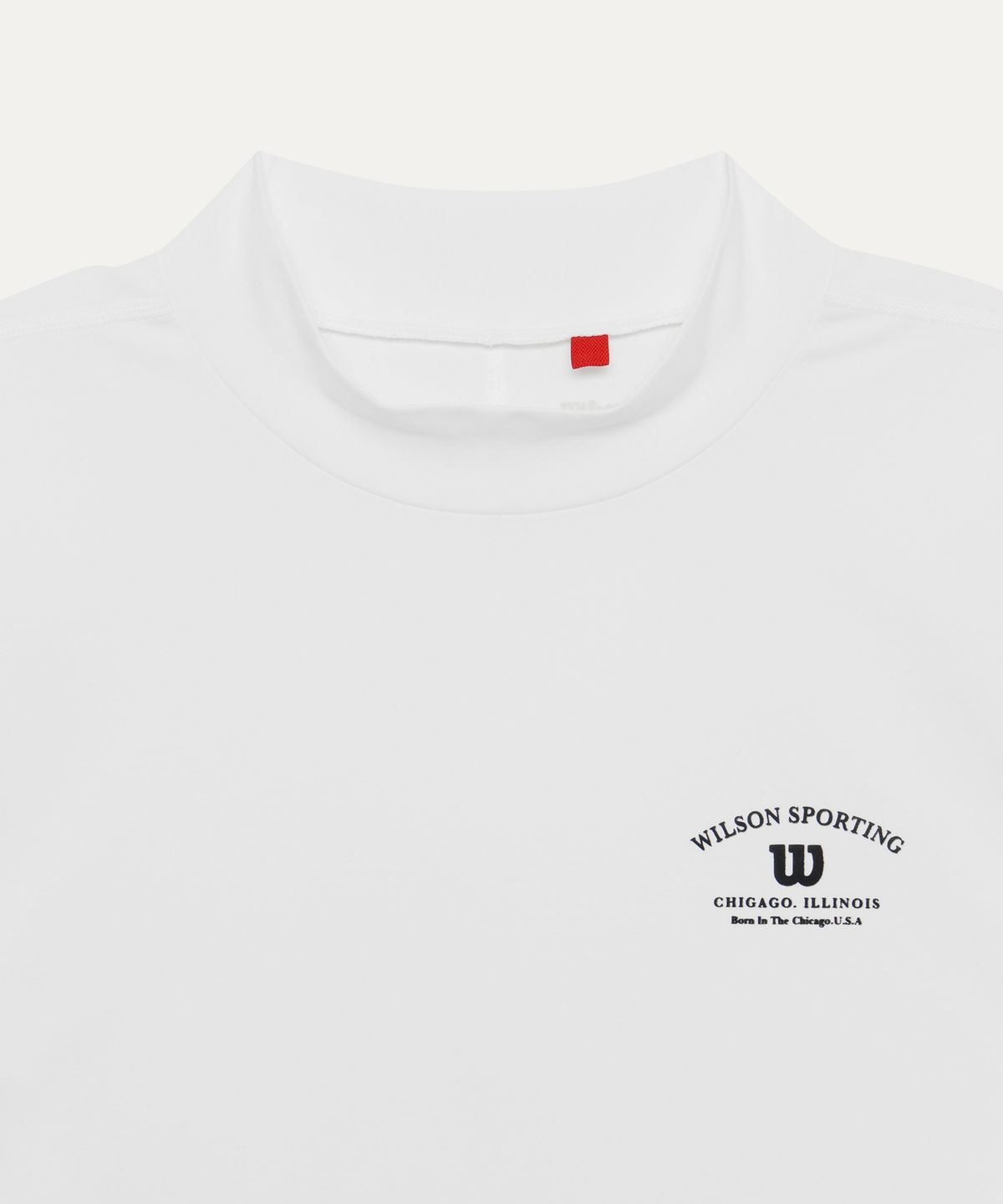 윌슨(WILSON) 퓨어드라이 디럭스 모크넥 긴팔티 (2color)