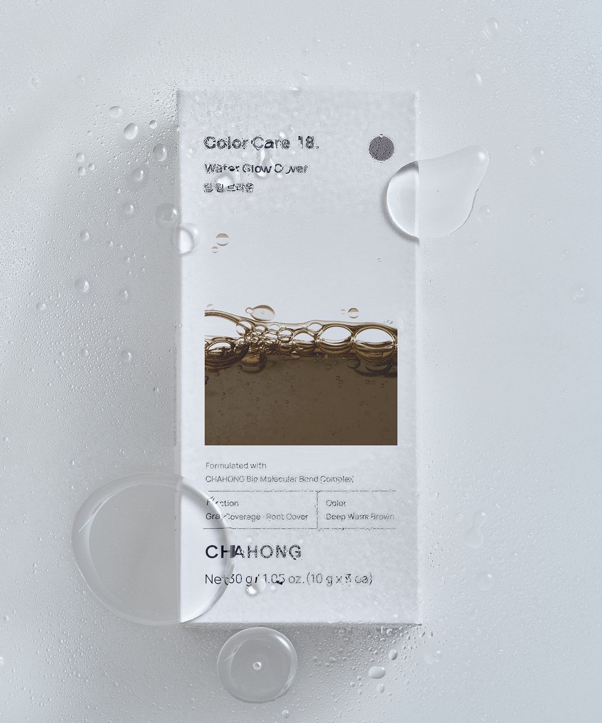 차홍(CHAHONG) (저자극 살롱 물염색) 워터 글로우 커버 Deep Warm Brown