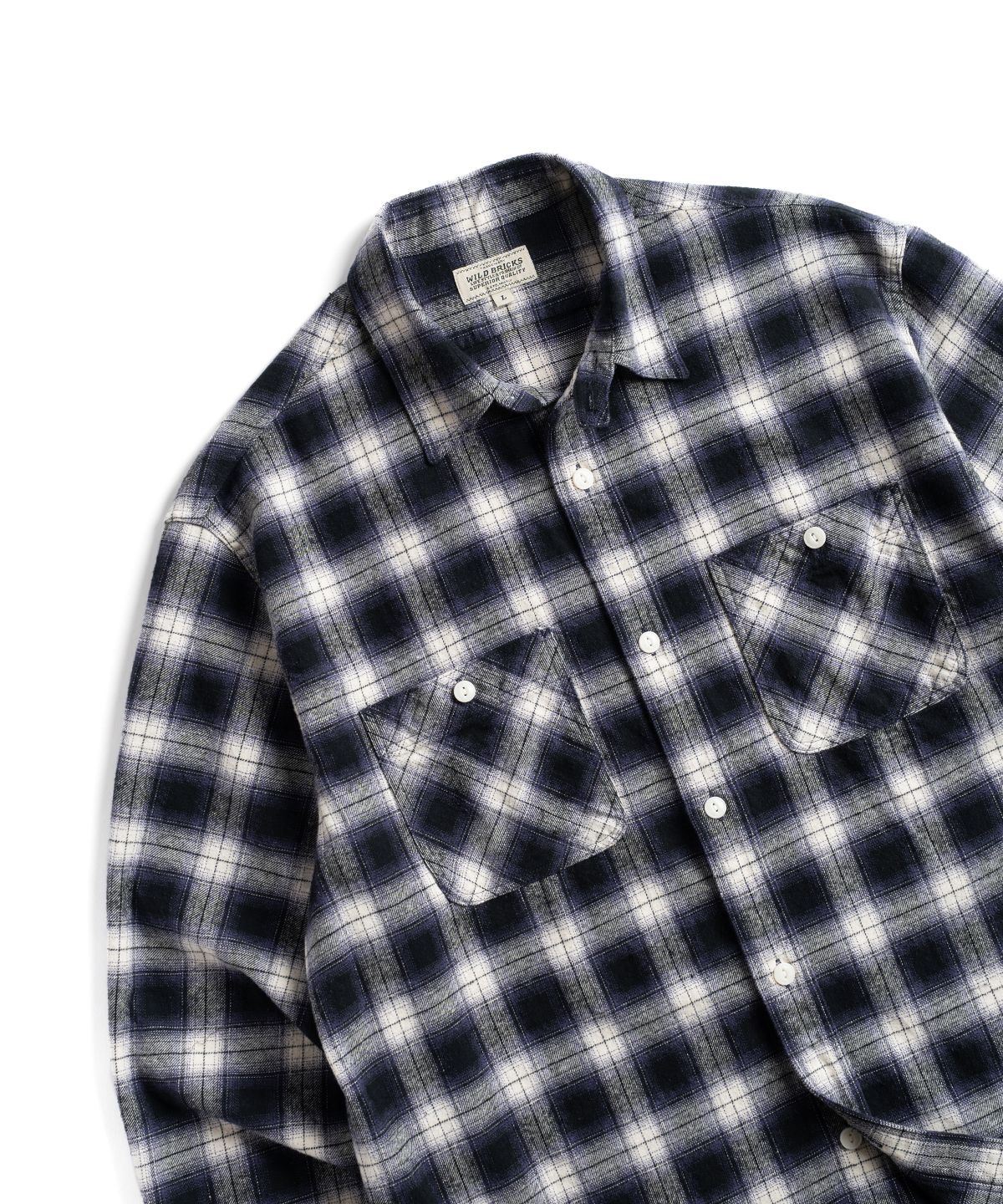 와일드 브릭스(WILD BRICKS) W26 WORK SHIRT (navy)