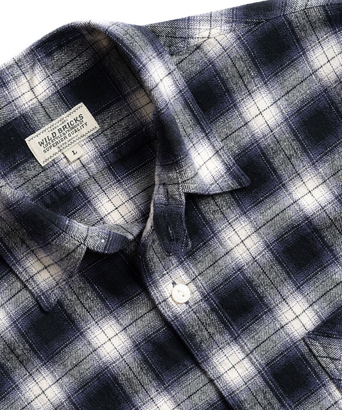 와일드 브릭스(WILD BRICKS) W26 WORK SHIRT (navy)