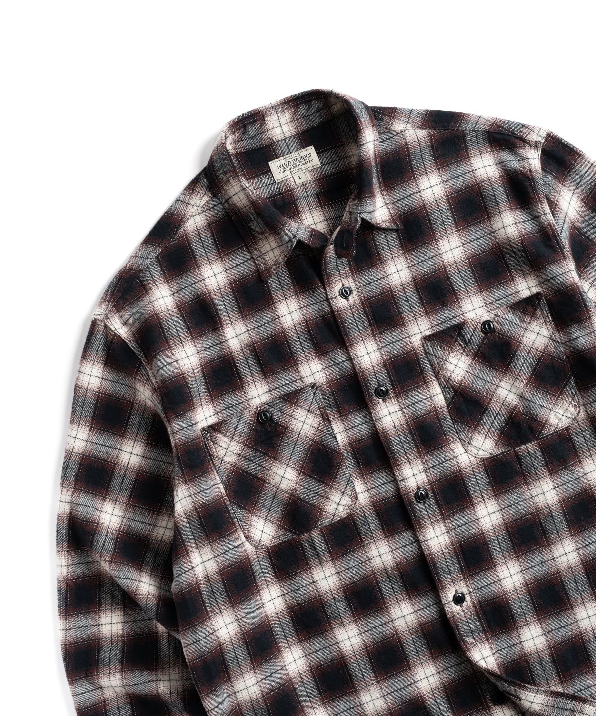 와일드 브릭스(WILD BRICKS) W26 WORK SHIRT (brown)