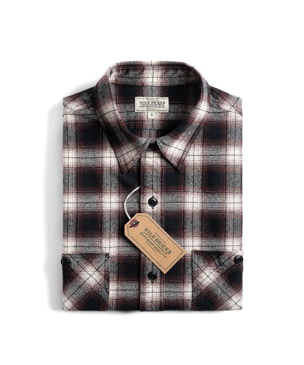 와일드 브릭스(WILD BRICKS) W26 WORK SHIRT (brown)