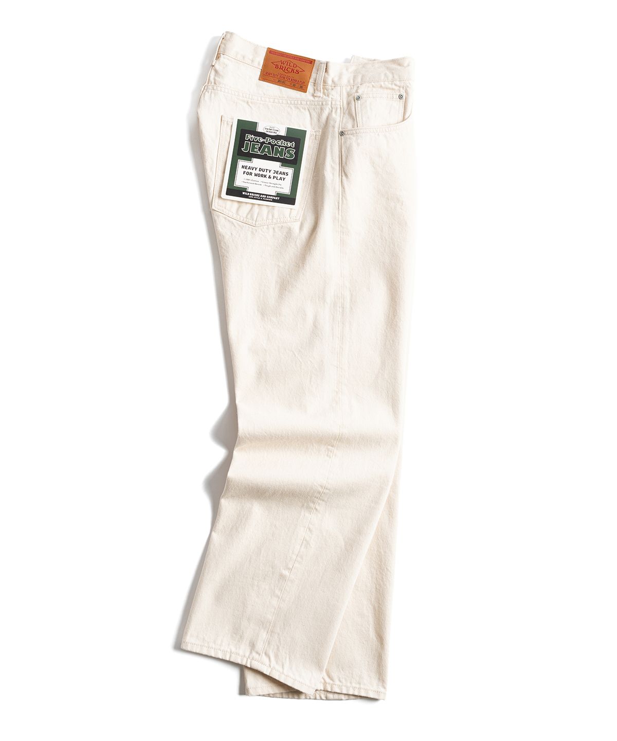 와일드 브릭스(WILD BRICKS) W26 FIVE-POCKET JEANS [LOT. 201EC] (ecru)