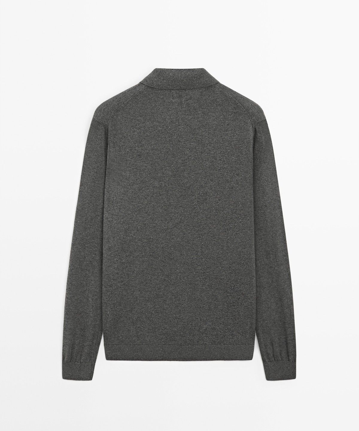 마시모두띠(MASSIMO DUTTI) 100% 코튼 니트 폴로 스웨터