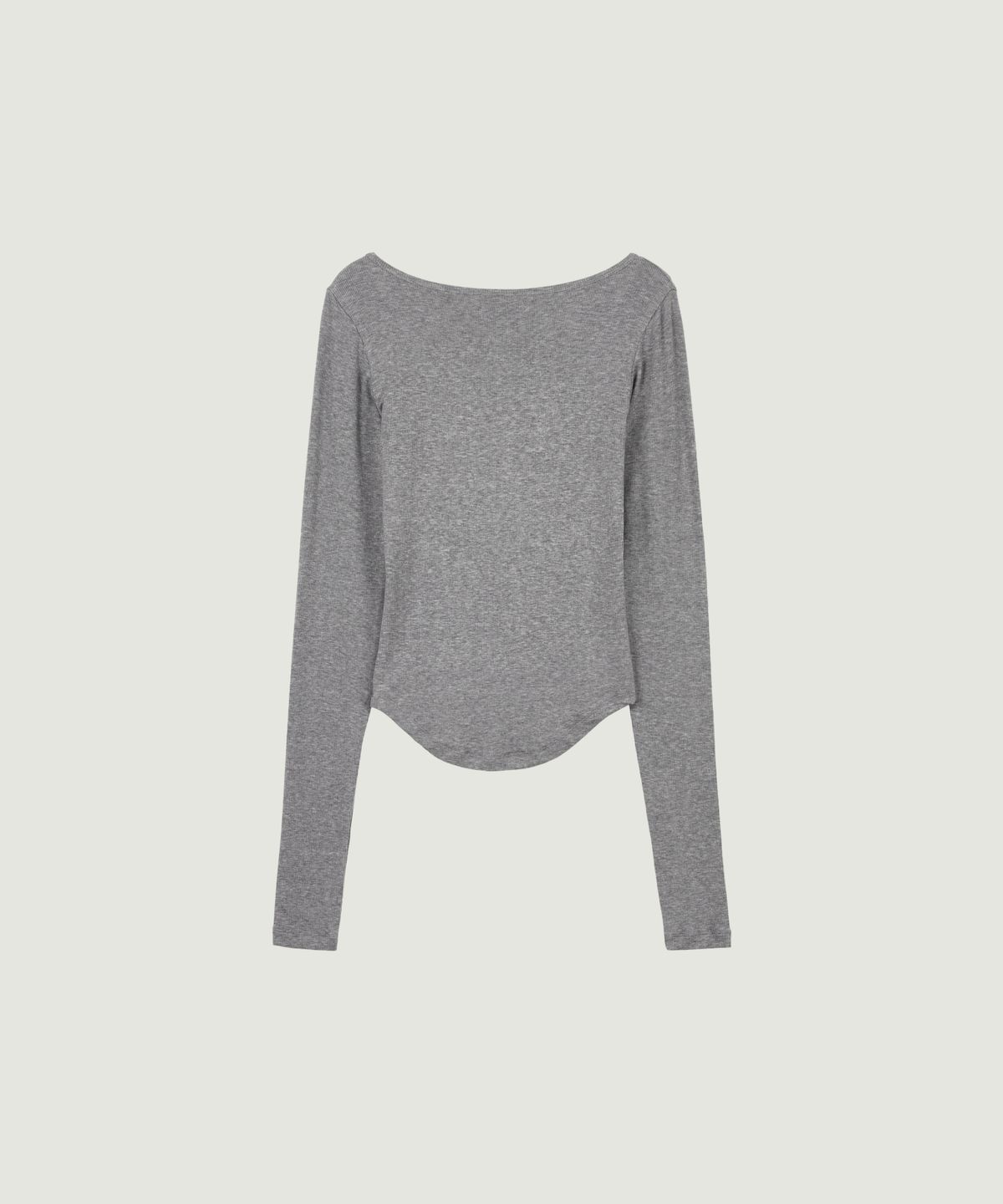 그로브(GROVE) SIENA L/S T-SHIRT (MELANGE GRAY)