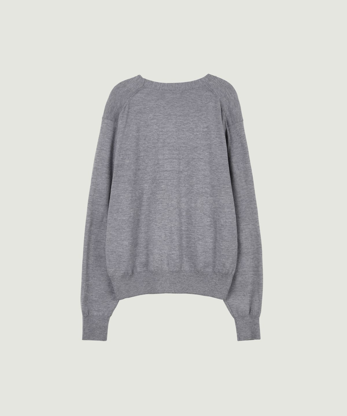 그로브(GROVE) RIEL V-NECK KNIT (MELANGE GRAY)