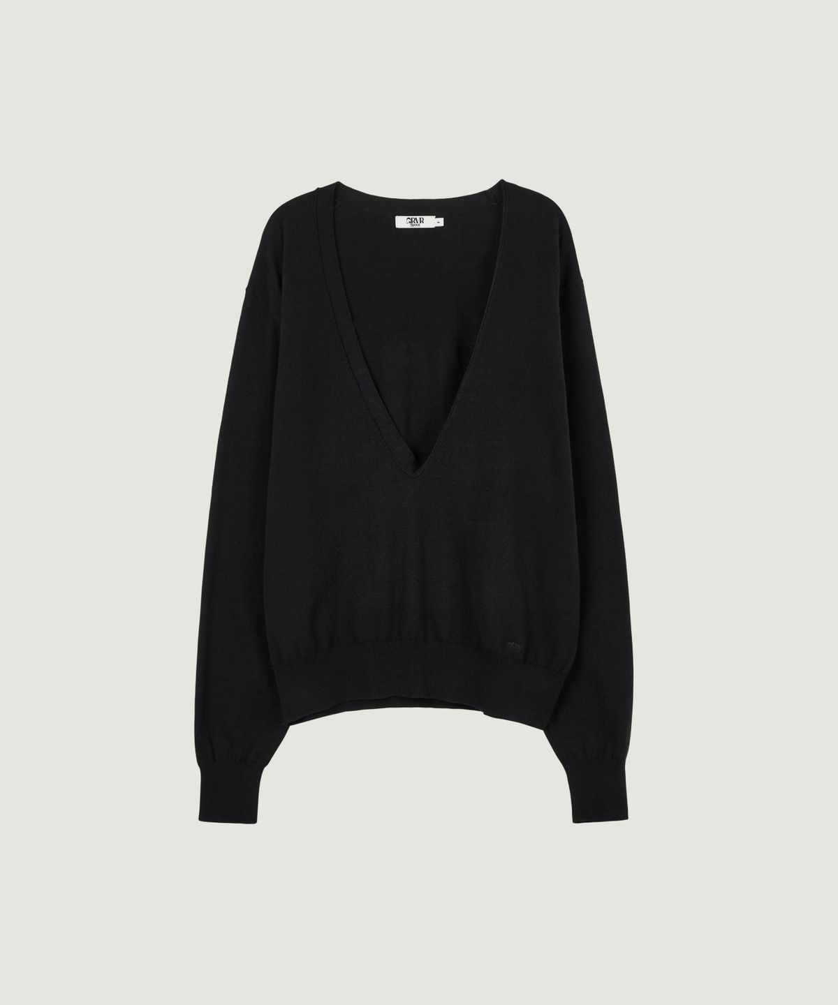 그로브(GROVE) RIEL V-NECK KNIT (BLACK)