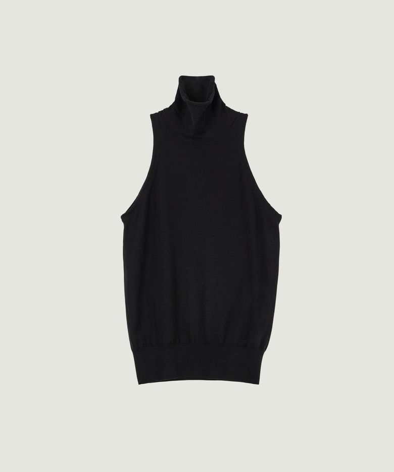 RIEL HALTER KNIT (BLACK)