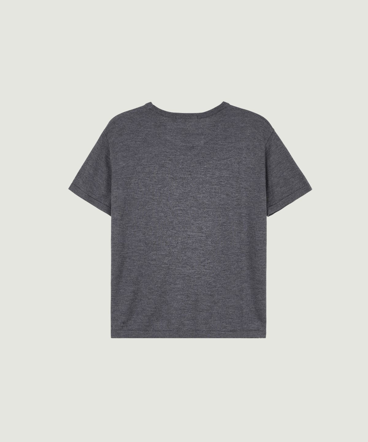 그로브(GROVE) CALEN H/S KNIT (MELANGE GRAY)