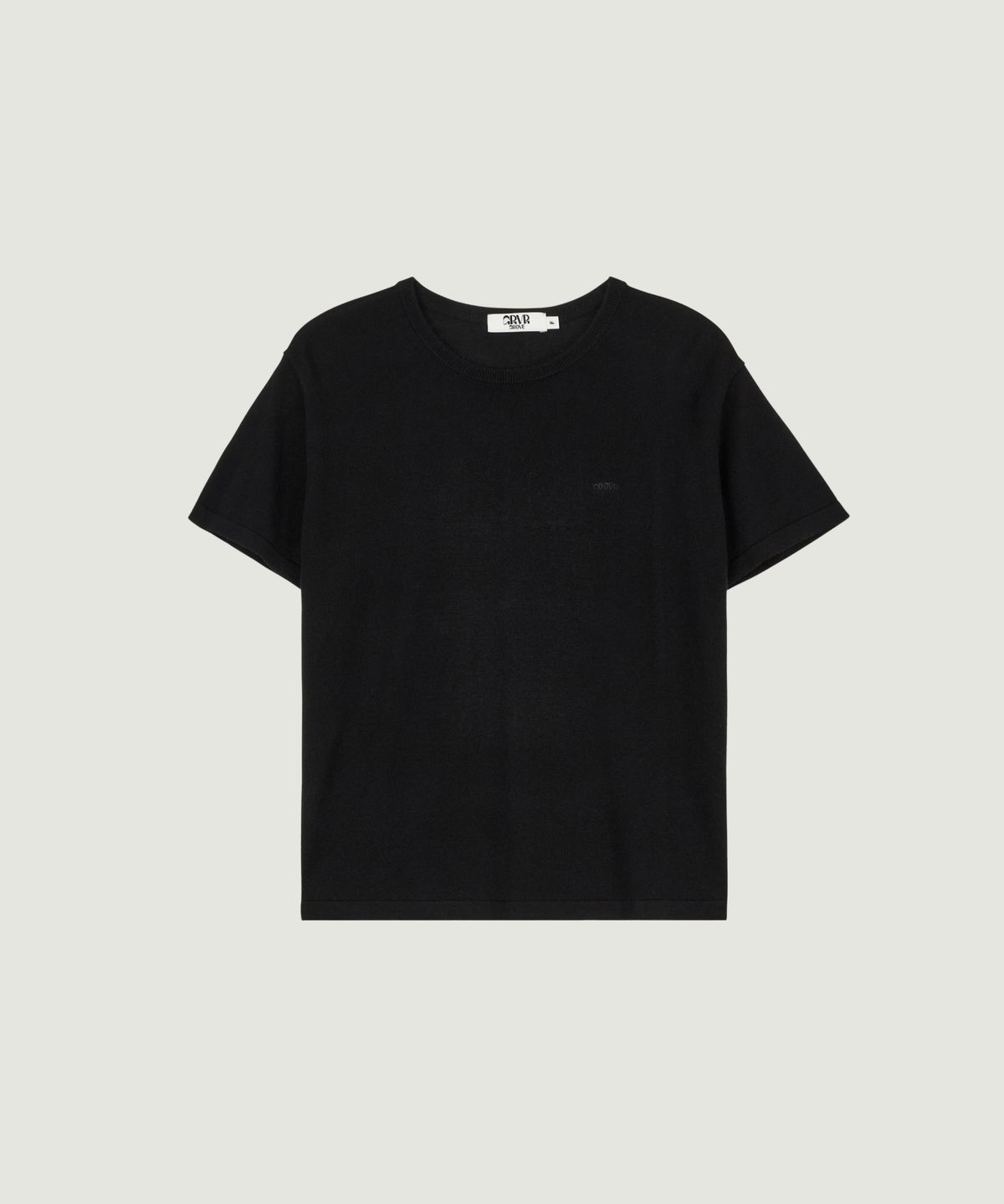 그로브(GROVE) CALEN H/S KNIT (BLACK)