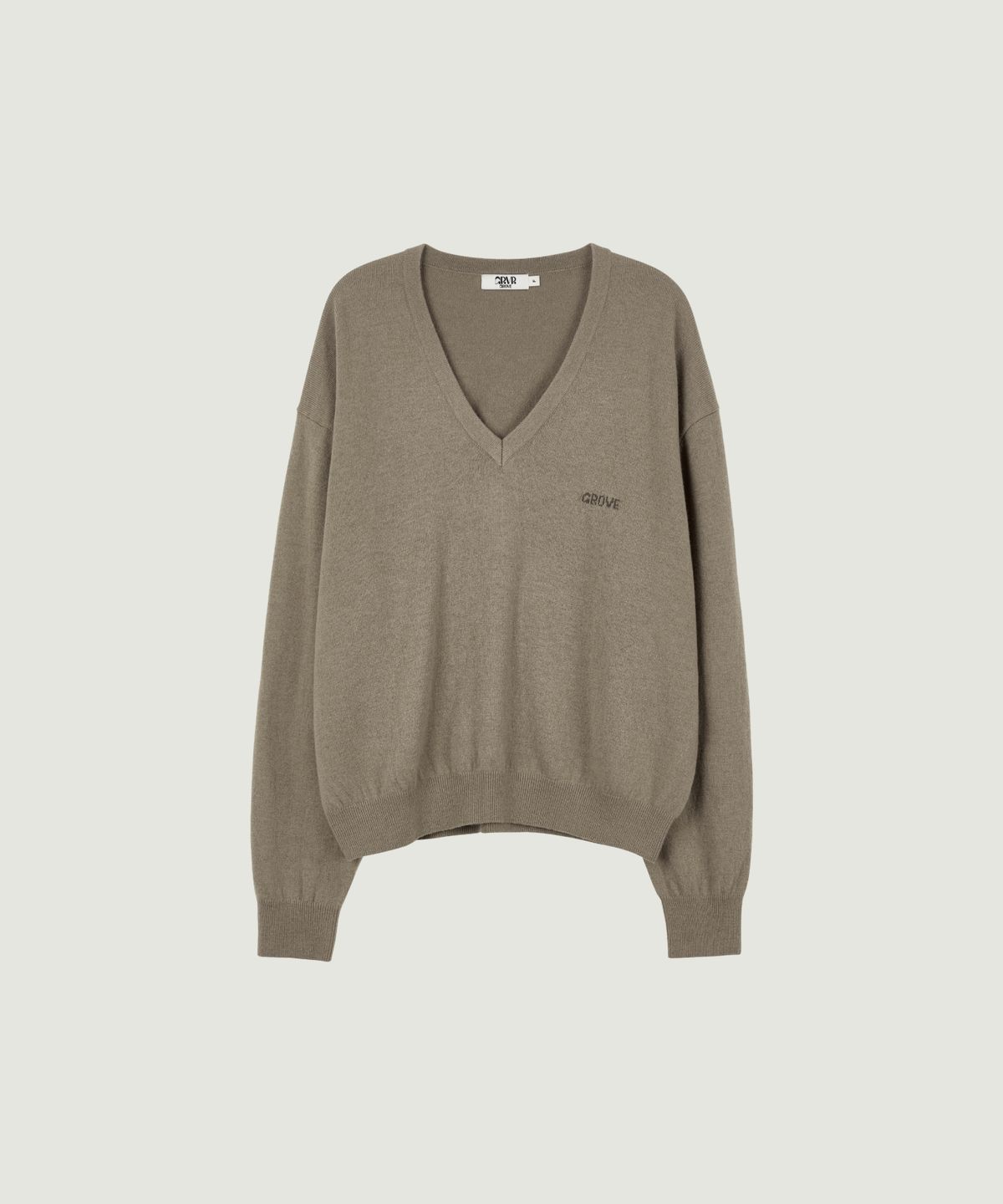 그로브(GROVE) 26FW MYLES V-NECK KNIT (KHAKI)