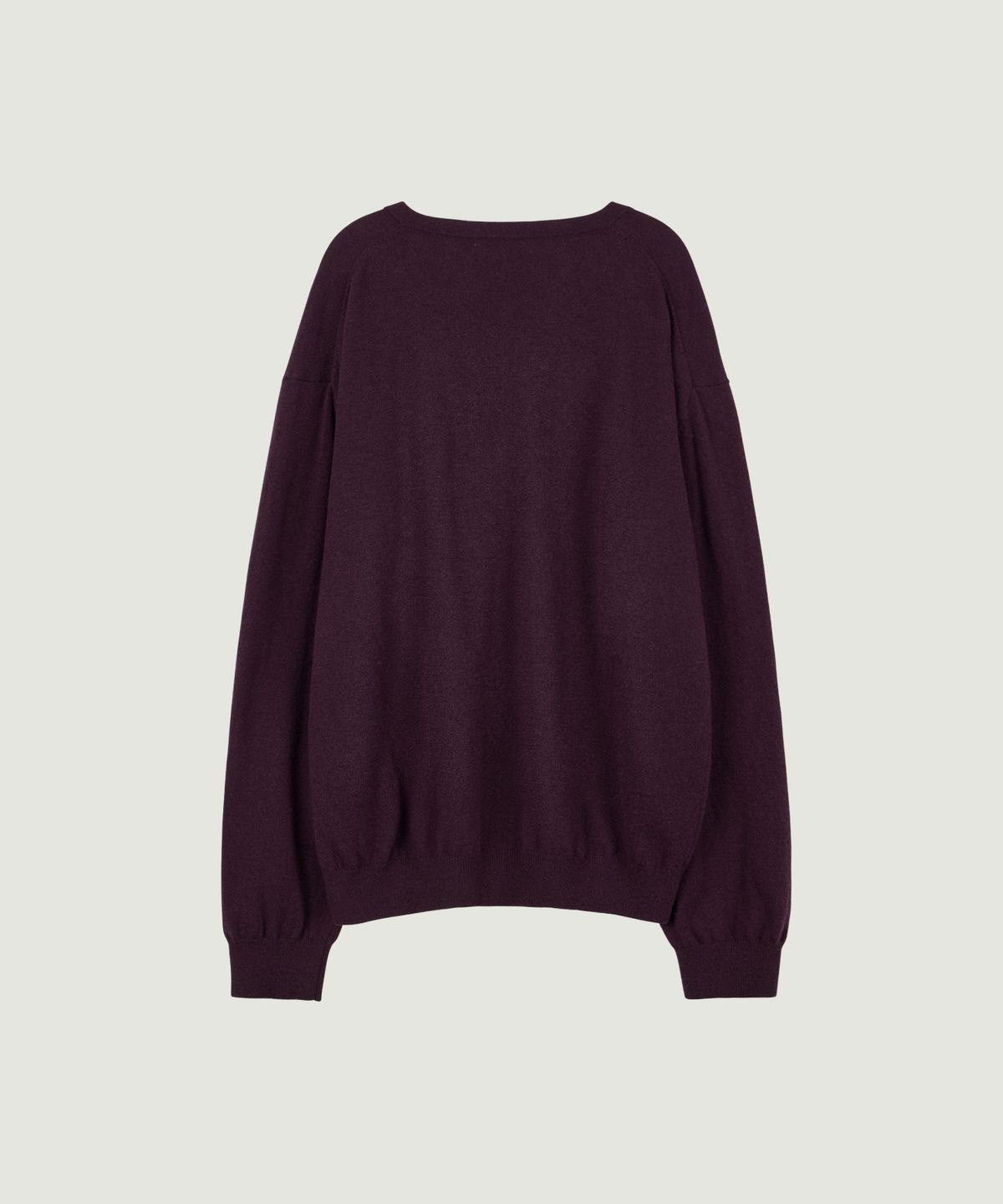 그로브(GROVE) 26FW MYLES OVER-FIT V-NECK KNIT (PLUM)