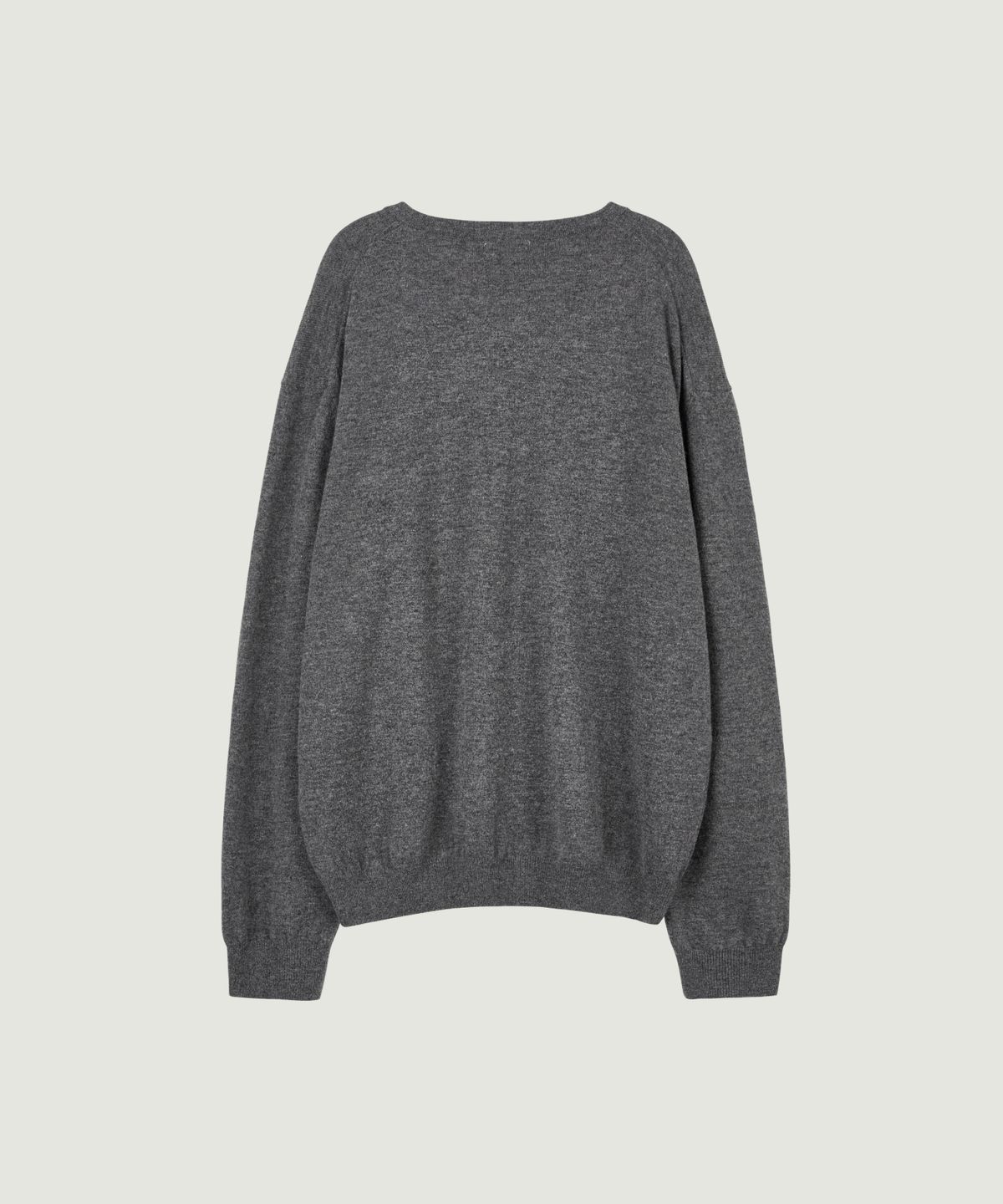 그로브(GROVE) 26FW MYLES OVER-FIT V-NECK KNIT (MELANGE GRAY)