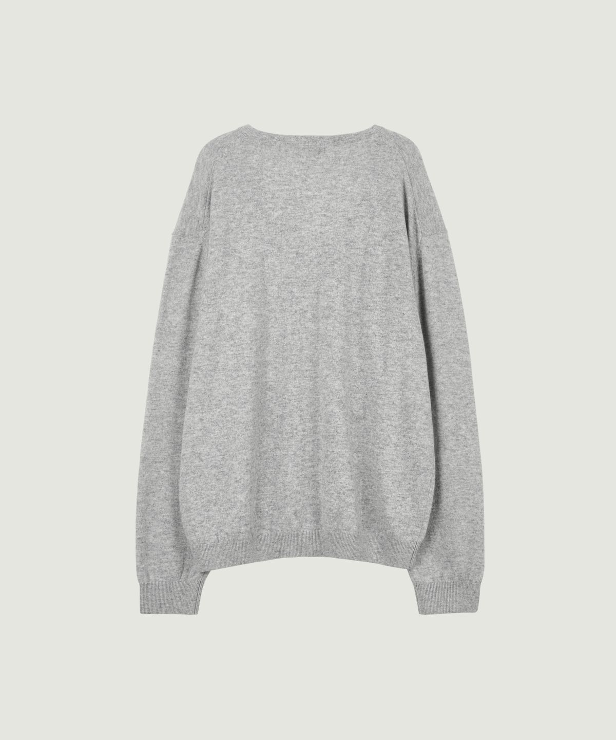 그로브(GROVE) 26FW MYLES OVER-FIT V-NECK KNIT (LIGHT GRAY)