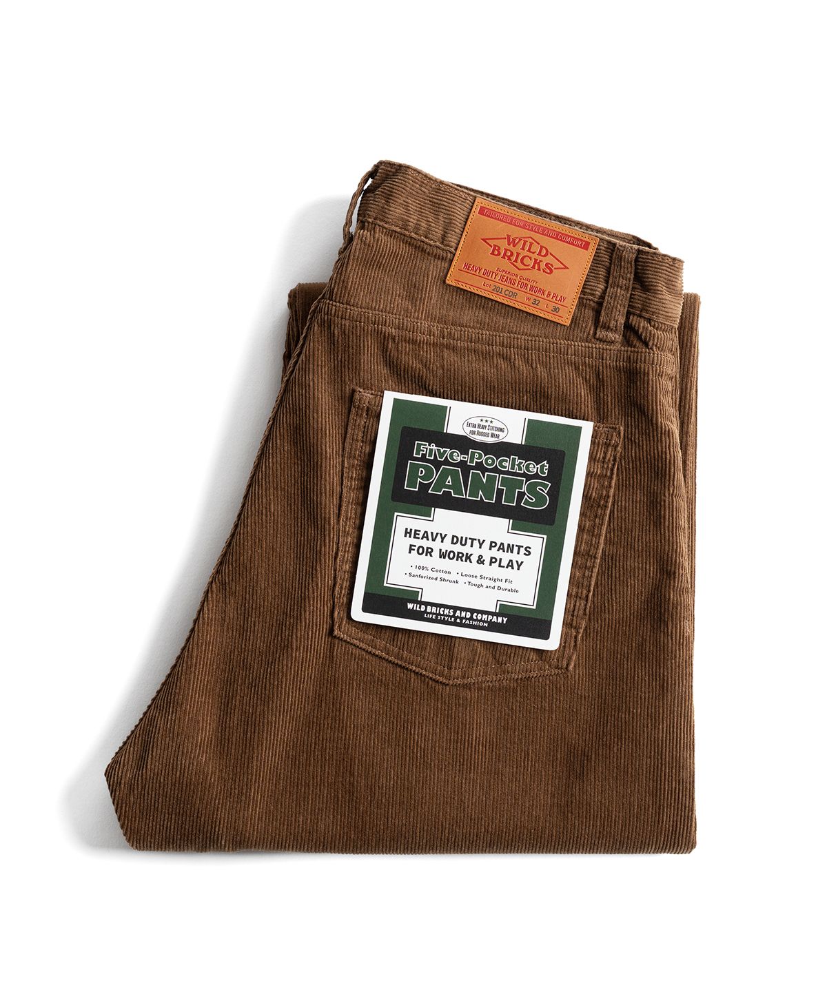 와일드 브릭스(WILD BRICKS) W26 FIVE-POCKET PANTS [LOT. 201CDR] (camel)