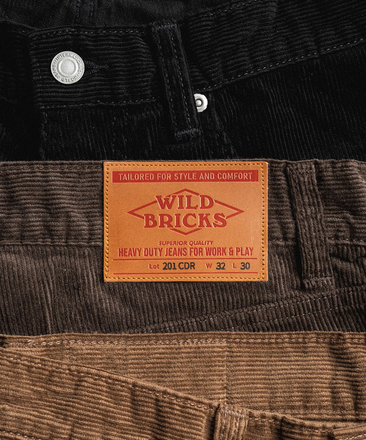와일드 브릭스(WILD BRICKS) W26 FIVE-POCKET PANTS [LOT. 201CDR] (olive)