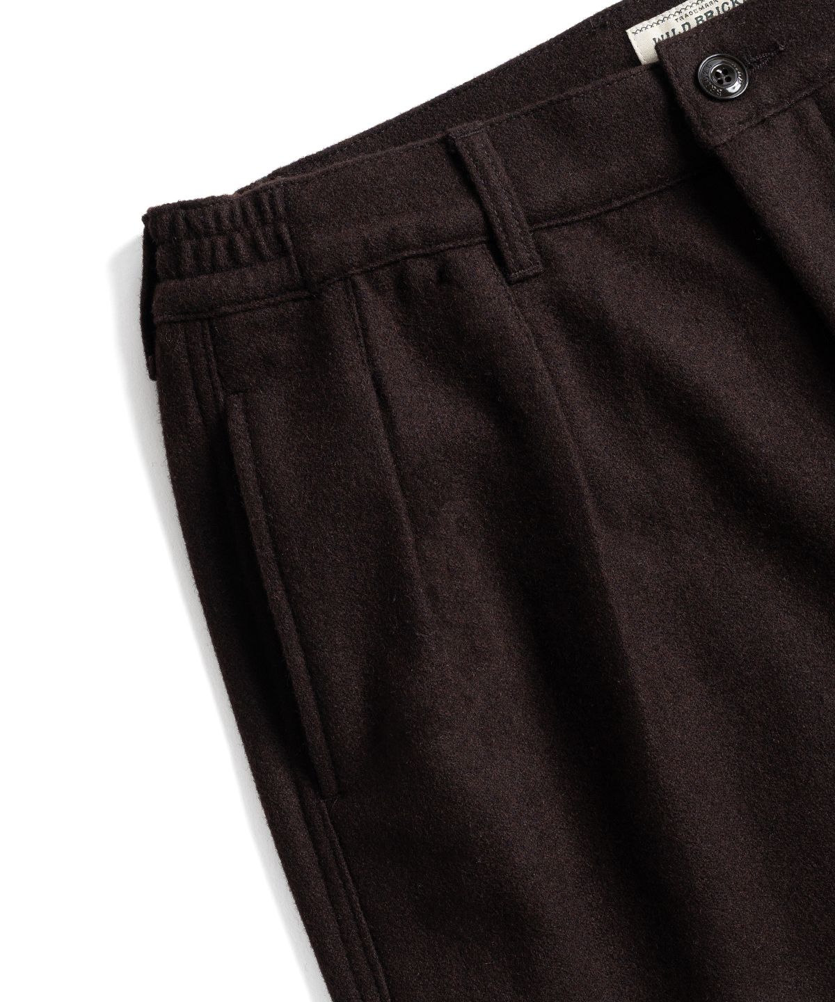 와일드 브릭스(WILD BRICKS) W26 WOOL OFFICER PANTS (brown)