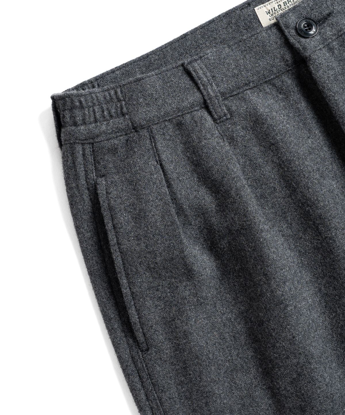 와일드 브릭스(WILD BRICKS) W26 WOOL OFFICER PANTS (grey)