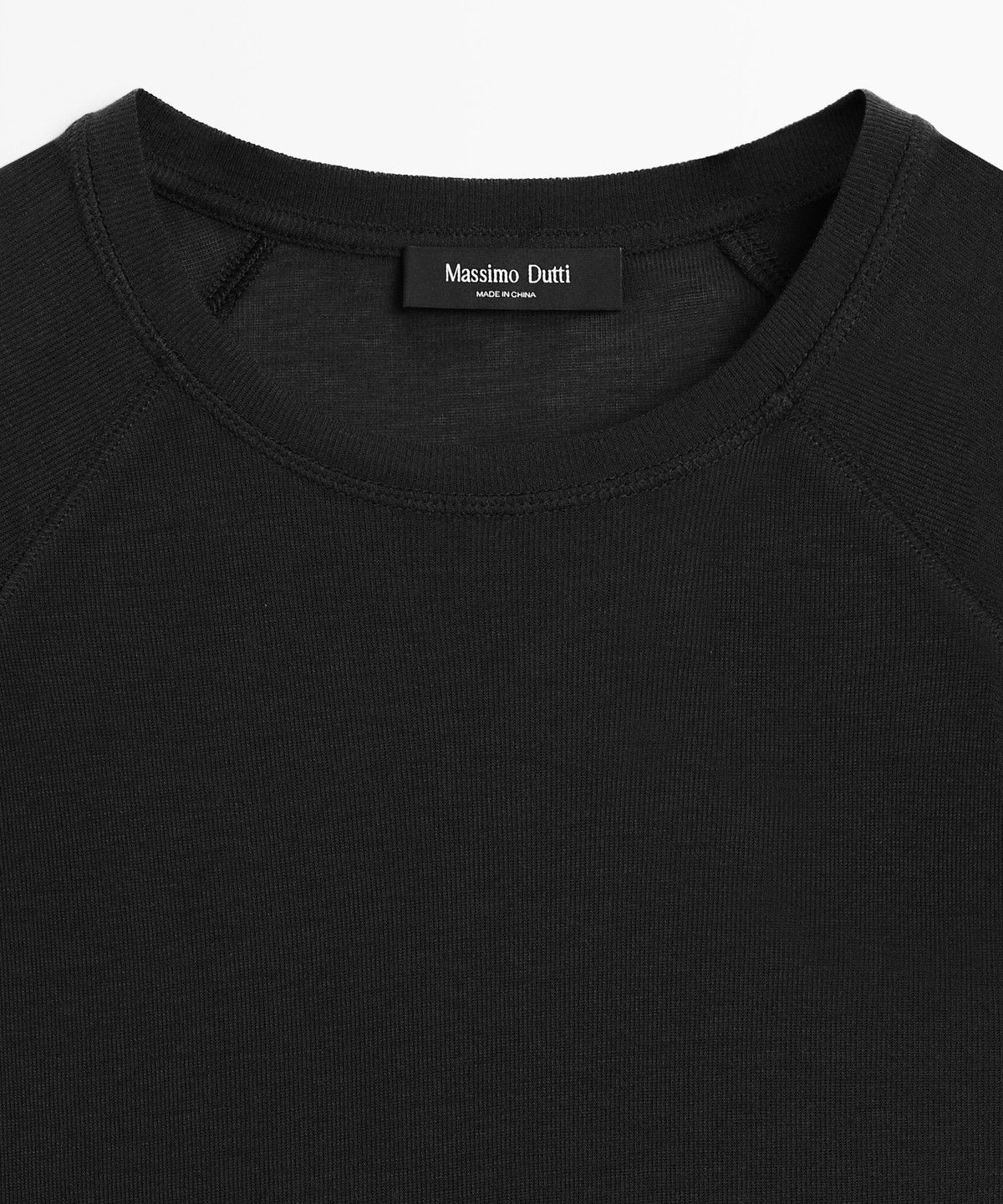마시모두띠(MASSIMO DUTTI) 래글런 반팔 티셔츠