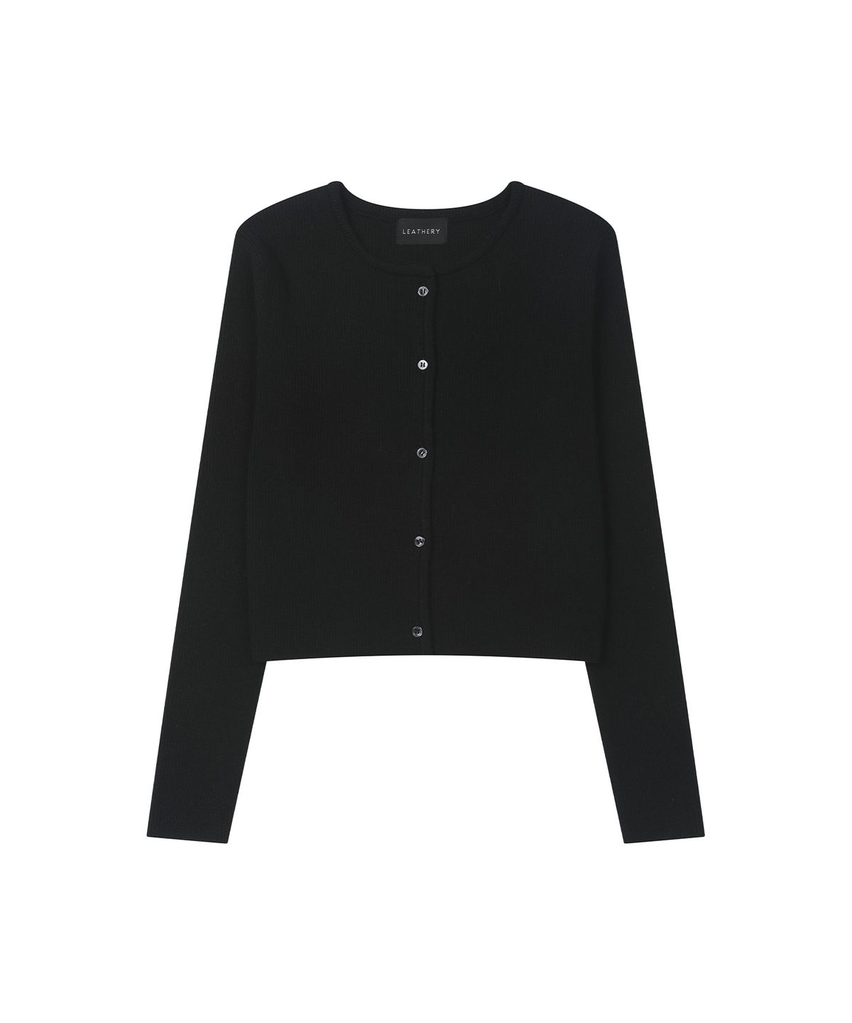레더리(LEATHERY) 어블룸 니트 가디건 [BLACK]