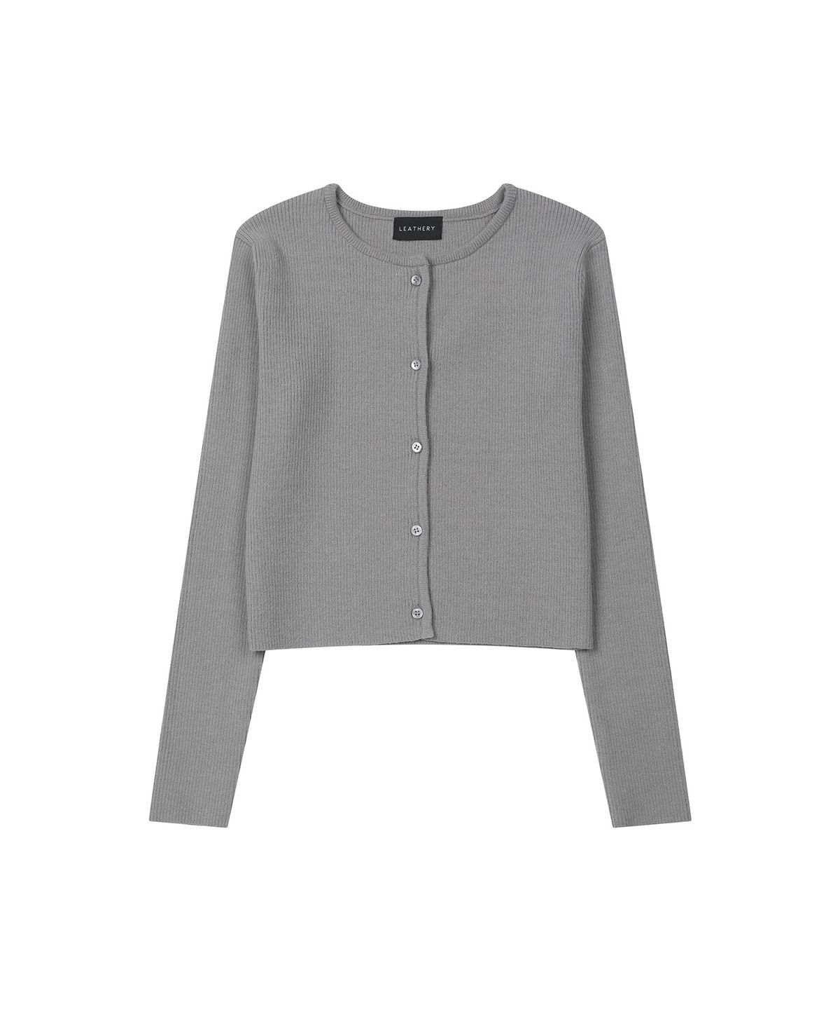 레더리(LEATHERY) 어블룸 니트 가디건 [GREY]