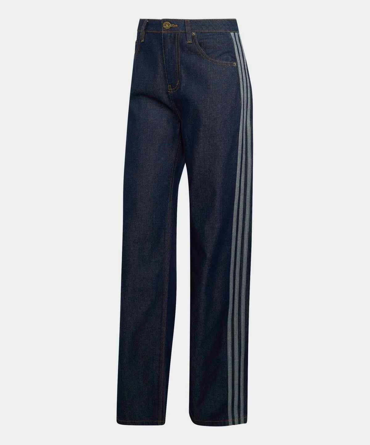 아디다스(ADIDAS) 파이어버드 미드라이즈 스트레이트 데님 팬츠 - 인디고데님 / KQ6489