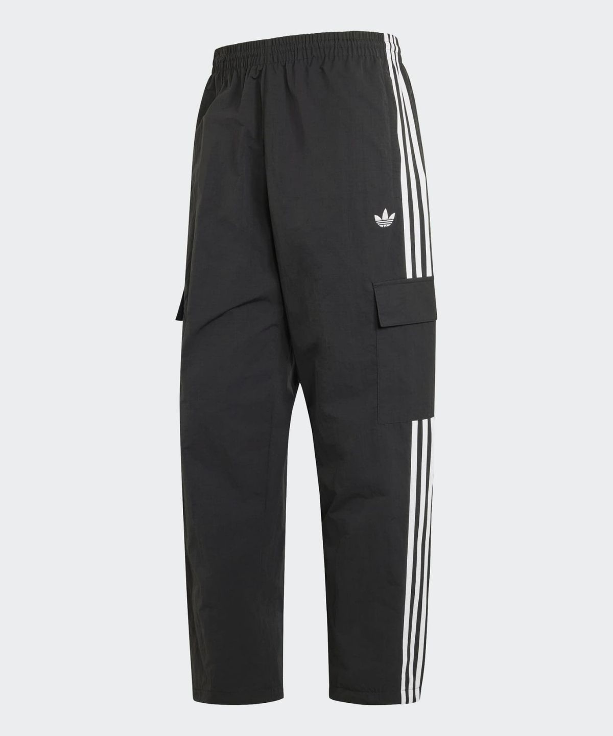 아디다스(ADIDAS) 클래식 3-스트라이프 카고 팬츠 - 블랙:화이트 / KQ8924