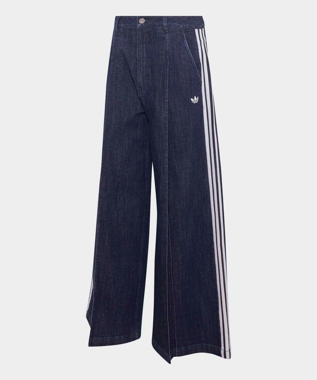 아디다스(ADIDAS) 데님 플리츠 와이드 레그 팬츠 - 인디고데님 / LE8302