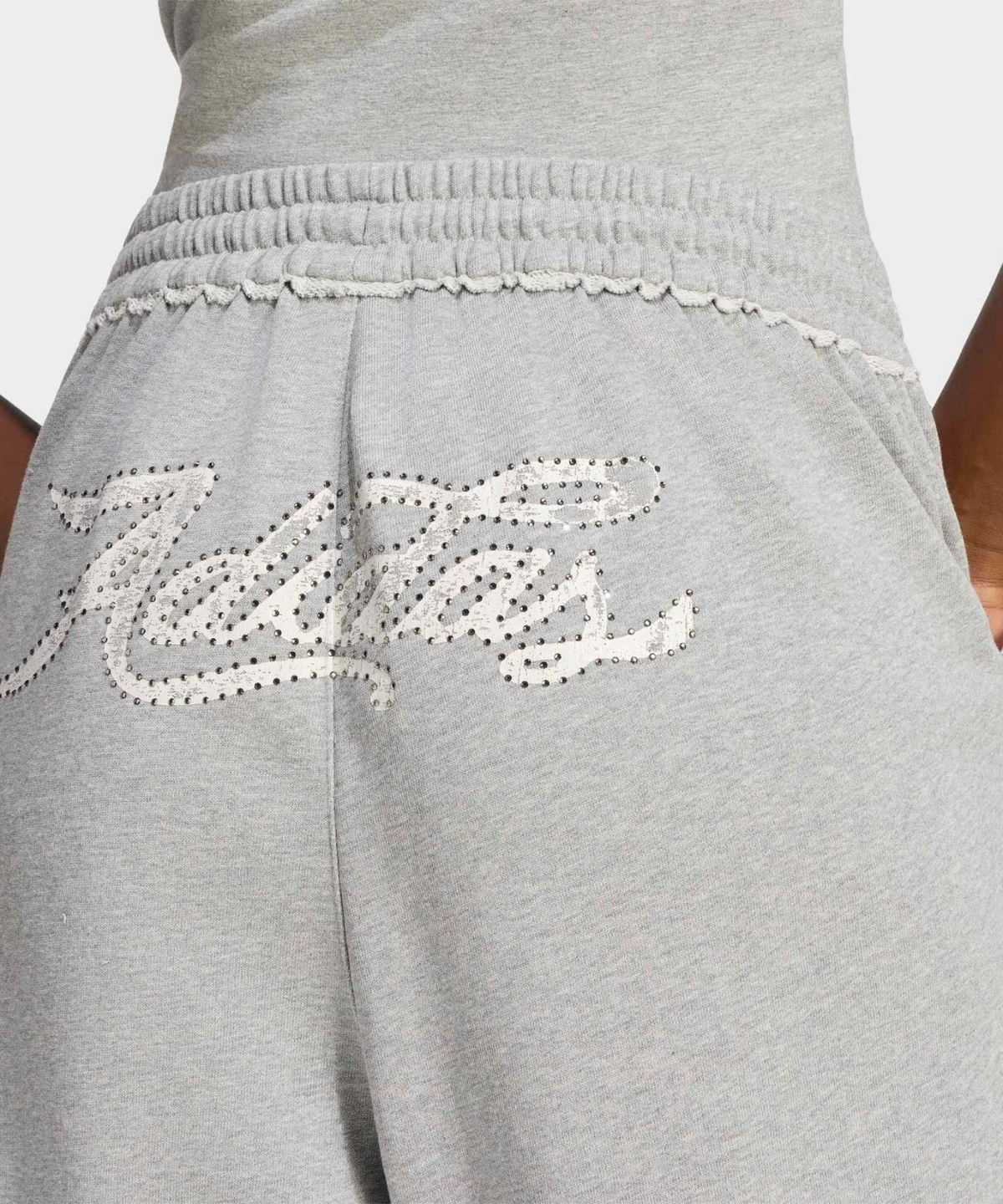 아디다스(ADIDAS) 그래픽 루즈 스웨트 팬츠 - 미디엄그레이 / LE8322