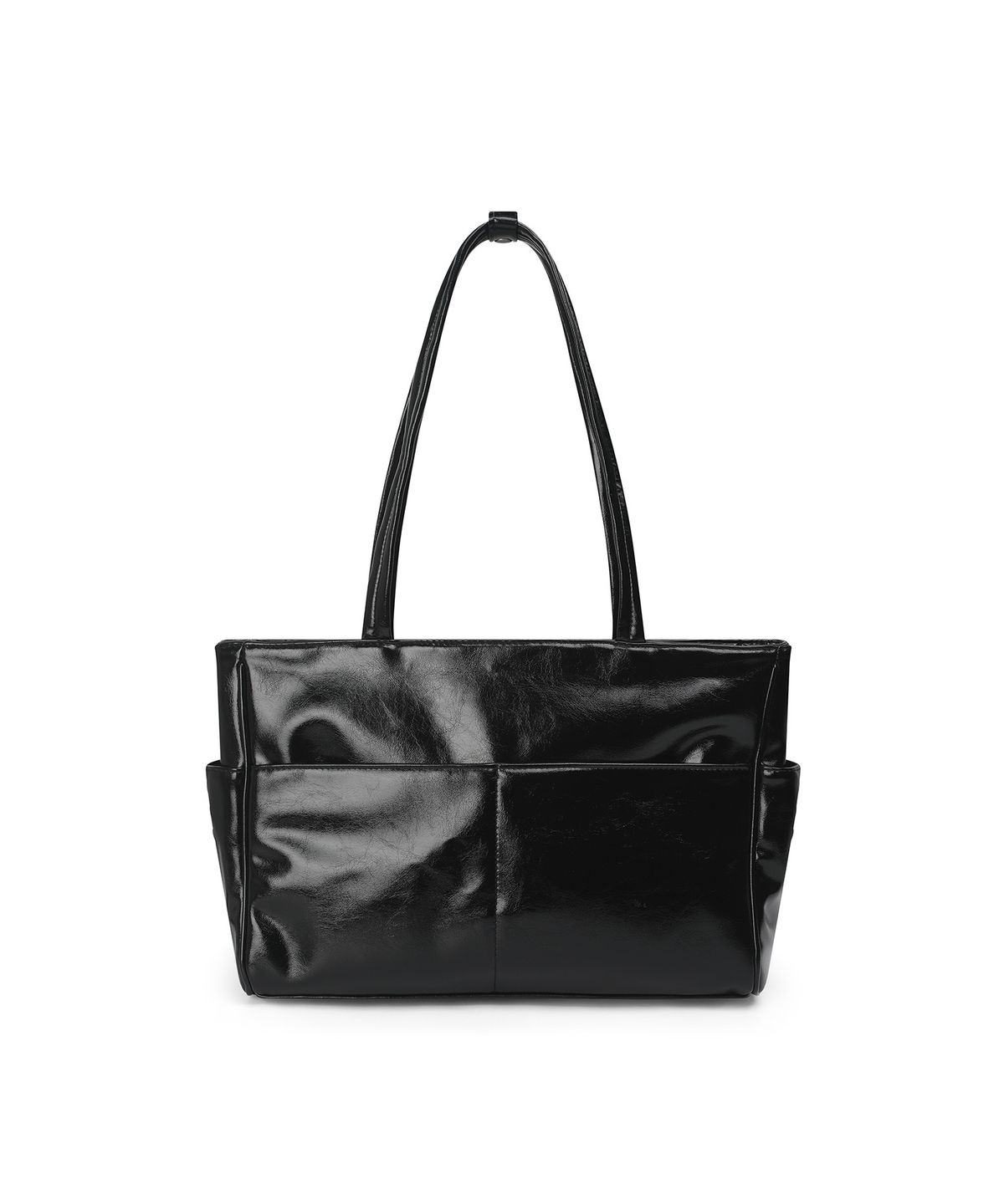 레더리(LEATHERY) 캐리 스퀘어 숄더백 [BLACK]