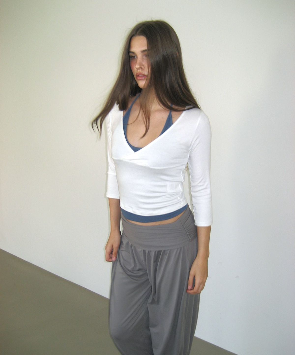 아수라(ASURA) 3/4 SLEEVES WRAP T (IVORY)