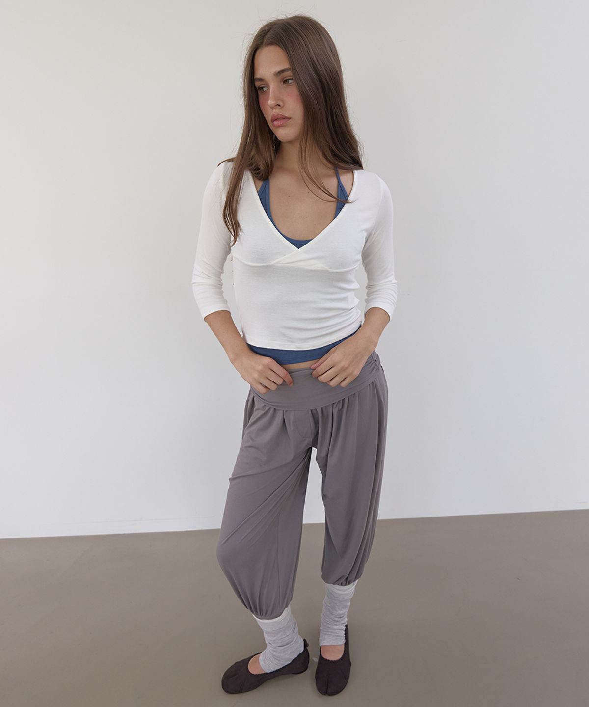 아수라(ASURA) ANGORA LEG WARMER (LIGHT GREY)