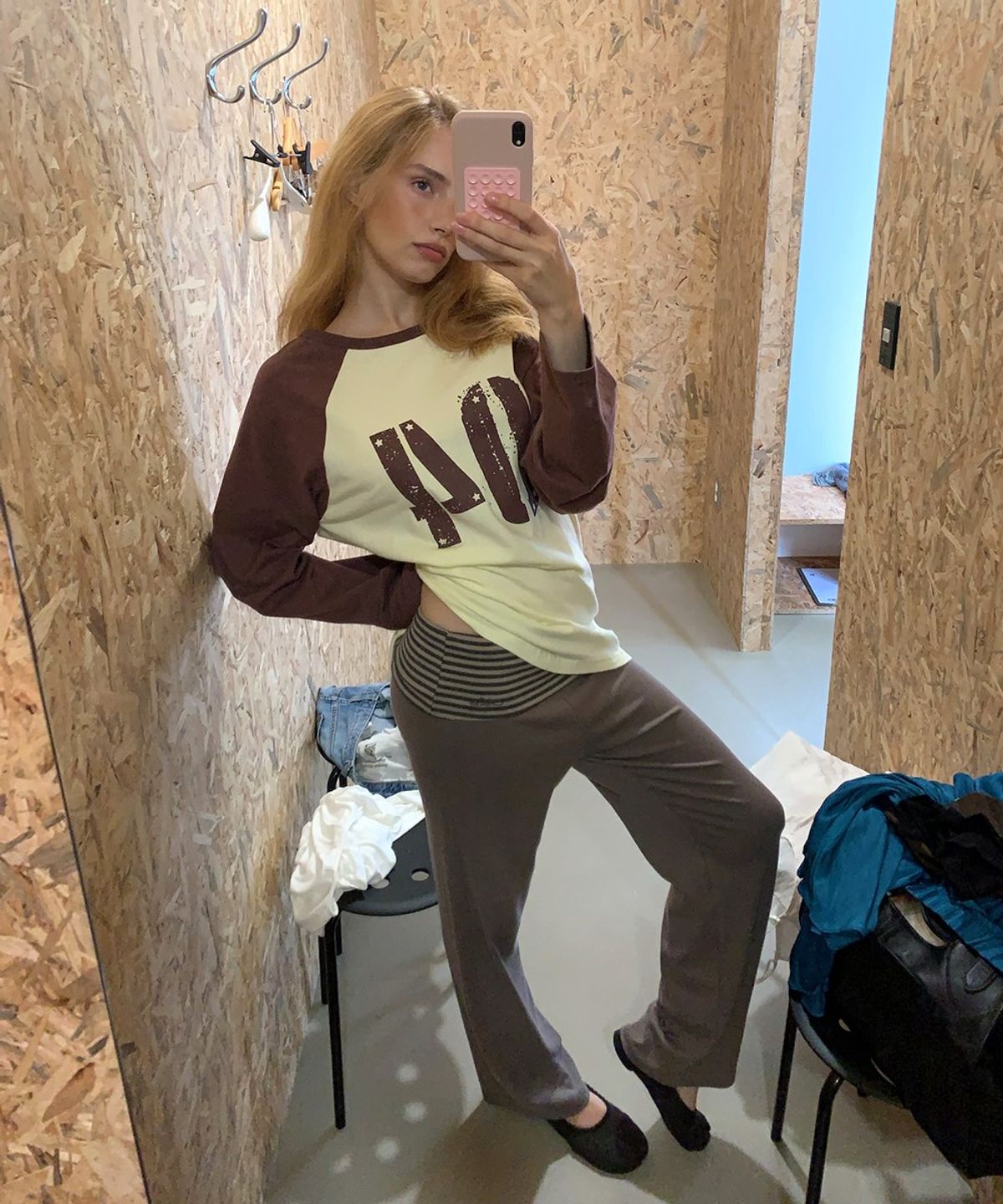 아수라(ASURA) COLLECTING 04 LOOSE RAGLAN T (LEMON+BROWN)