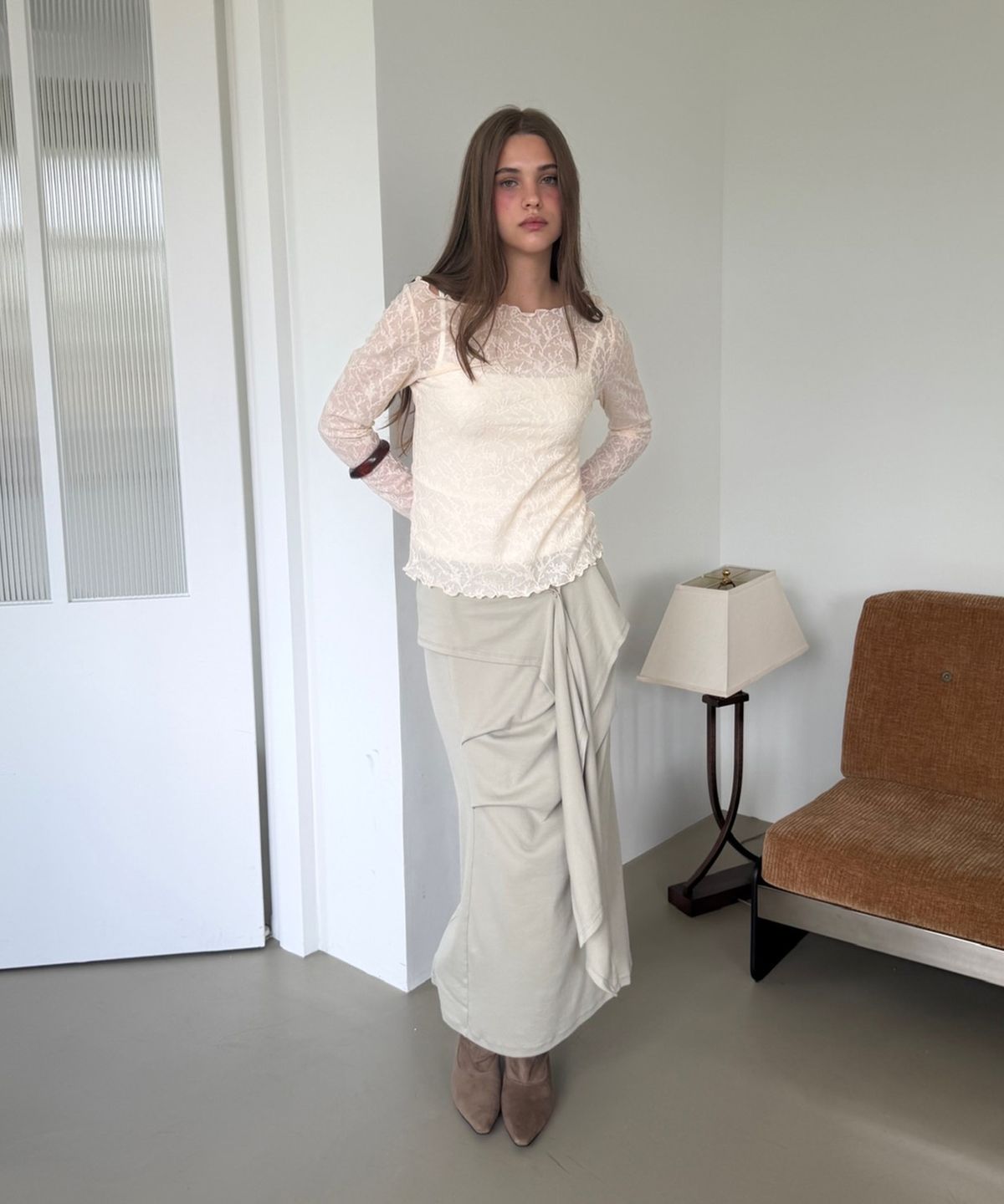 아수라(ASURA) JACQUARD TEXTURE T (IVORY)