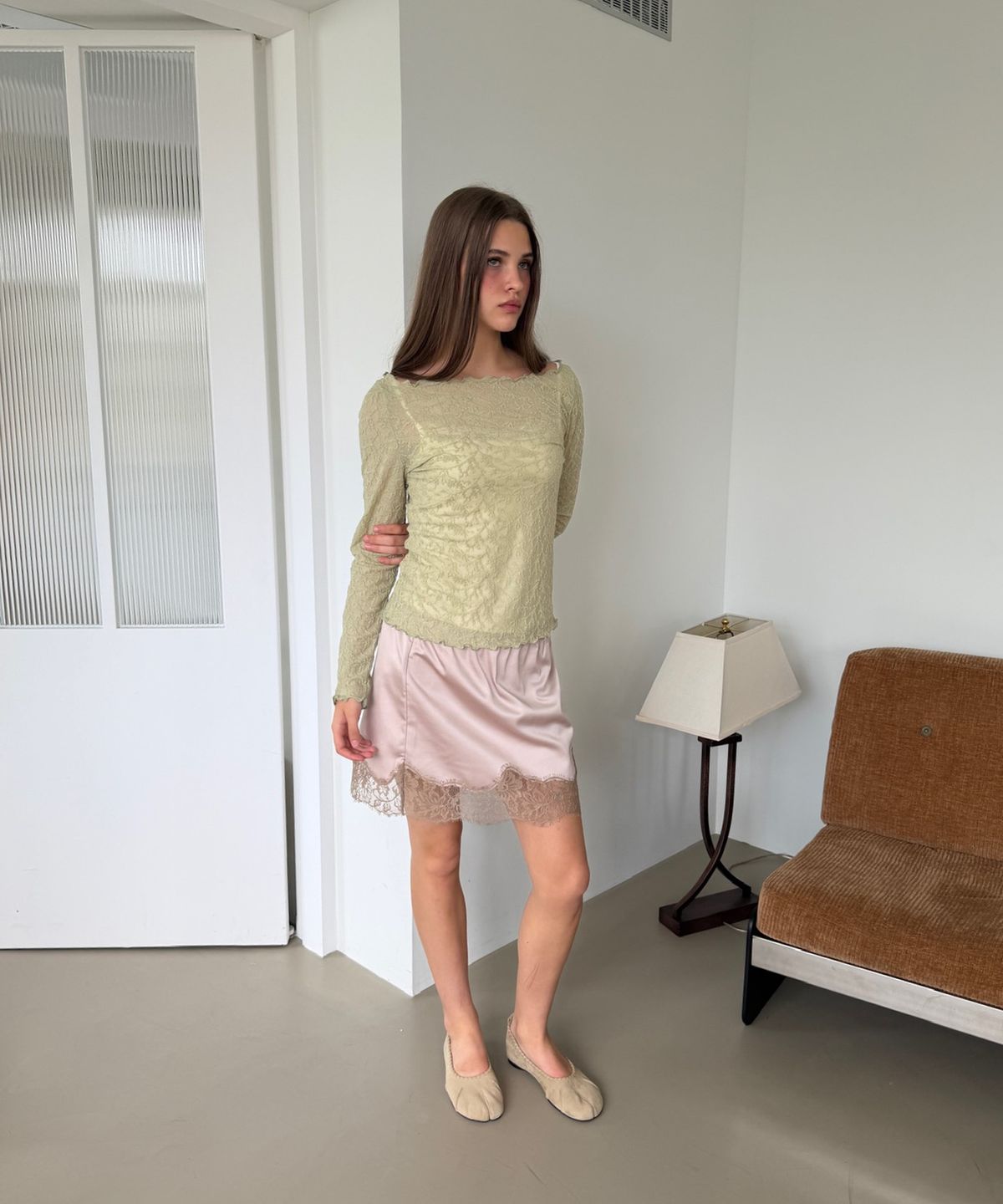 아수라(ASURA) JACQUARD TEXTURE T (LIGHT GREEN)