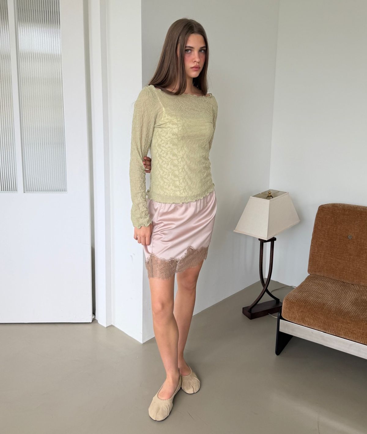아수라(ASURA) JACQUARD TEXTURE T (LIGHT GREEN)