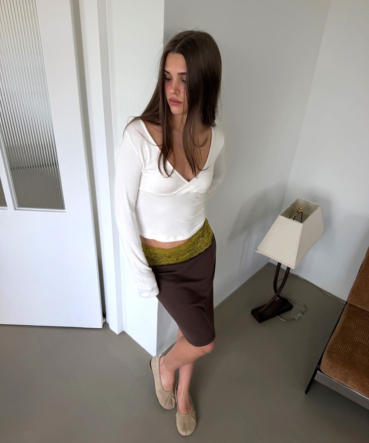 아수라(ASURA) LONG SLEEVES WRAP T (IVORY)