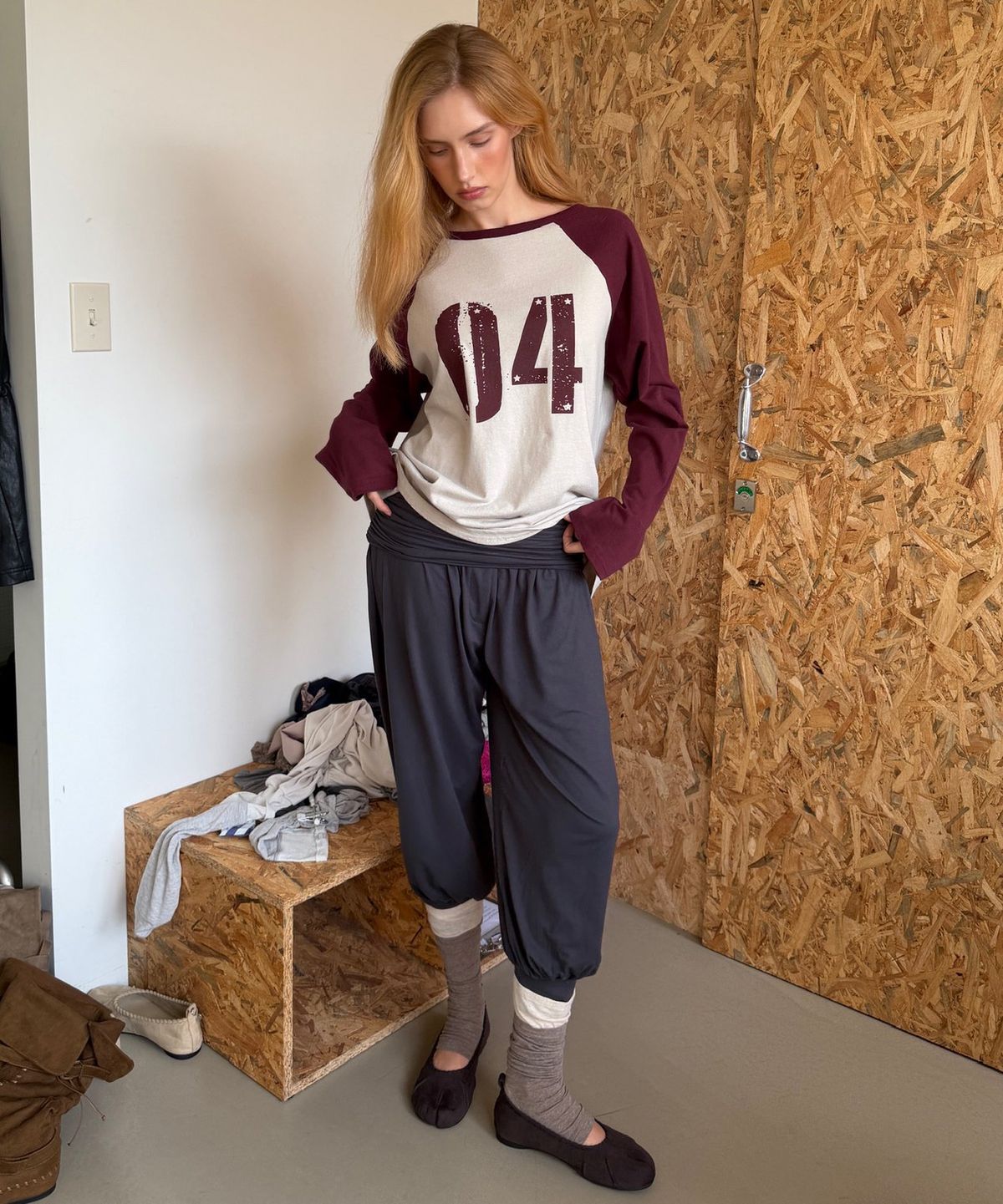 아수라(ASURA) SOFT WARM HAREM PANTS (CHARCOAL)
