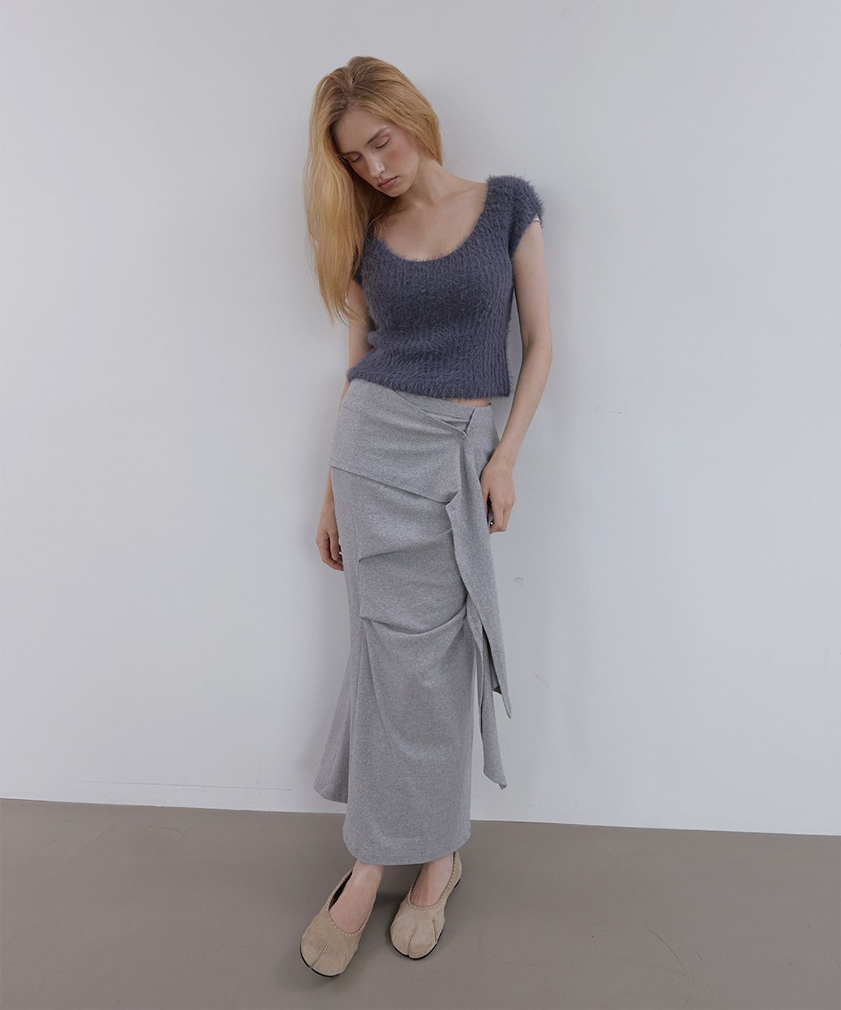아수라(ASURA) TWIST SUEDE TABI (BEIGE)