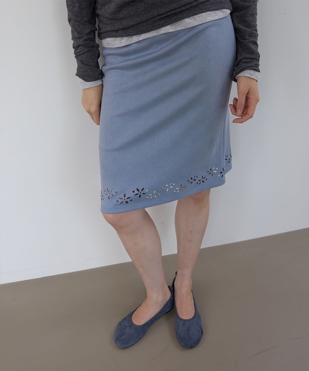 아수라(ASURA) TWIST SUEDE TABI (BLUE)