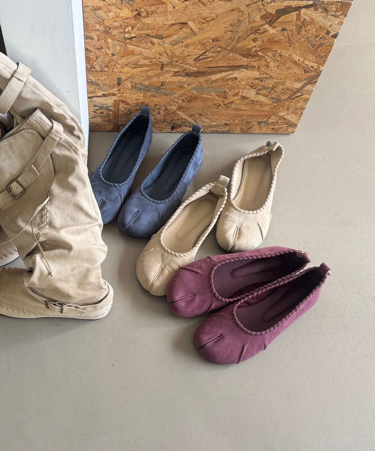 아수라(ASURA) TWIST SUEDE TABI (VIOLET)