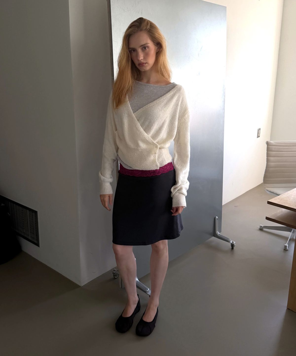 아수라(ASURA) WOOL WRAP KNIT (IVORY)
