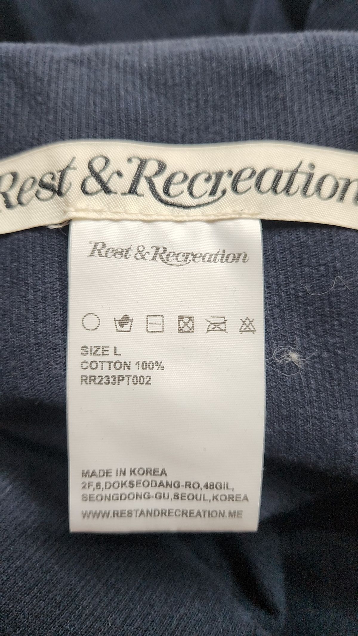 레스트앤레크레이션(REST&RECREATION) RR CORDUROY PANTS_NAVY L