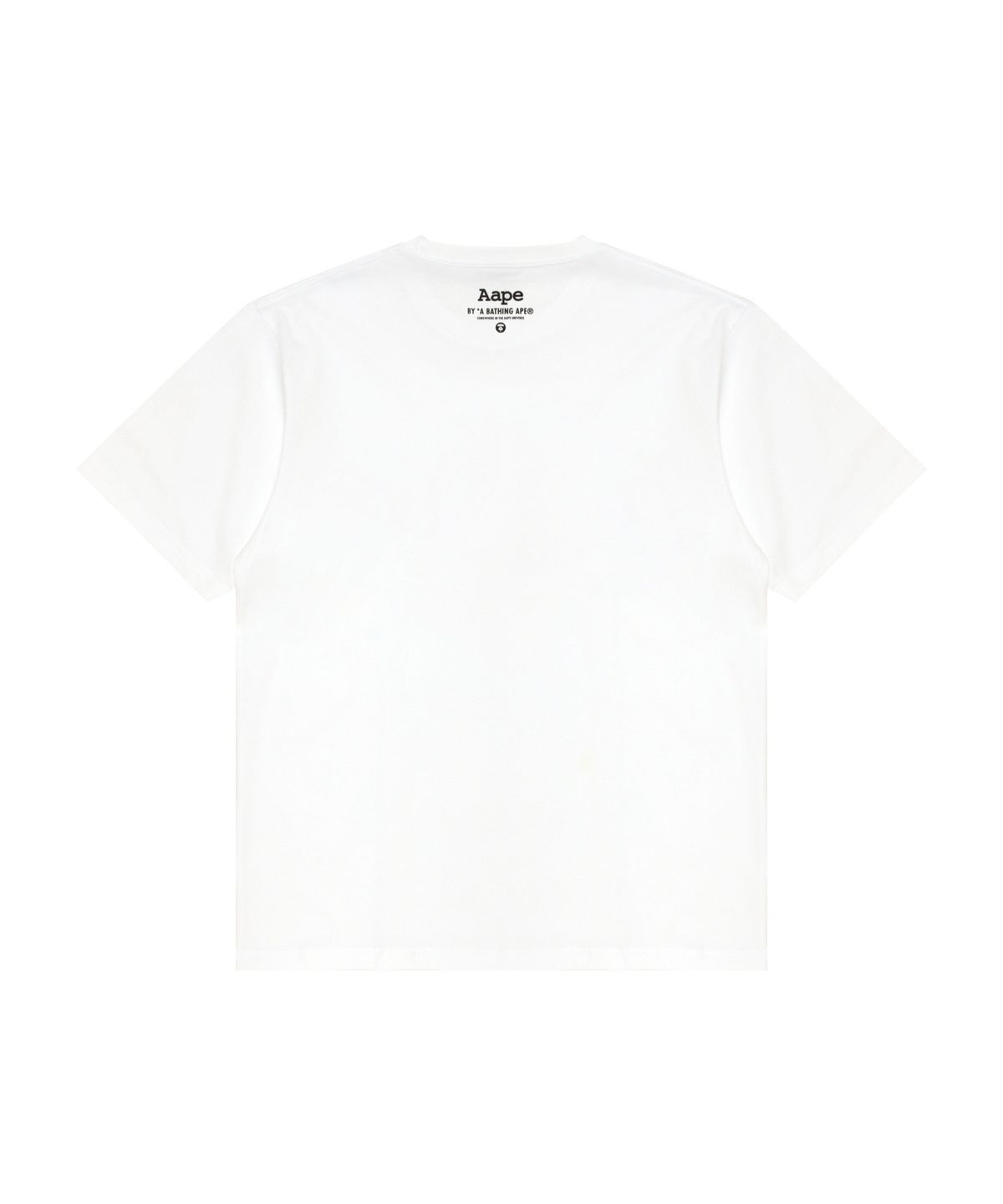 에이프(AAPE) 문페이스 카모 로고 티셔츠 화이트 / AAPTEM1834XXQWHX