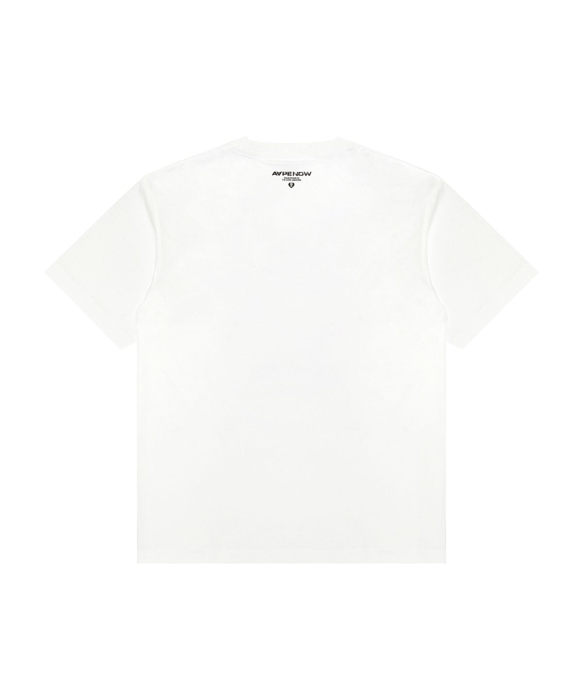 에이프(AAPE) AAPENOW 하트 문페이스 로고 티셔츠 화이트 / AAPTEM1807XXQWHX